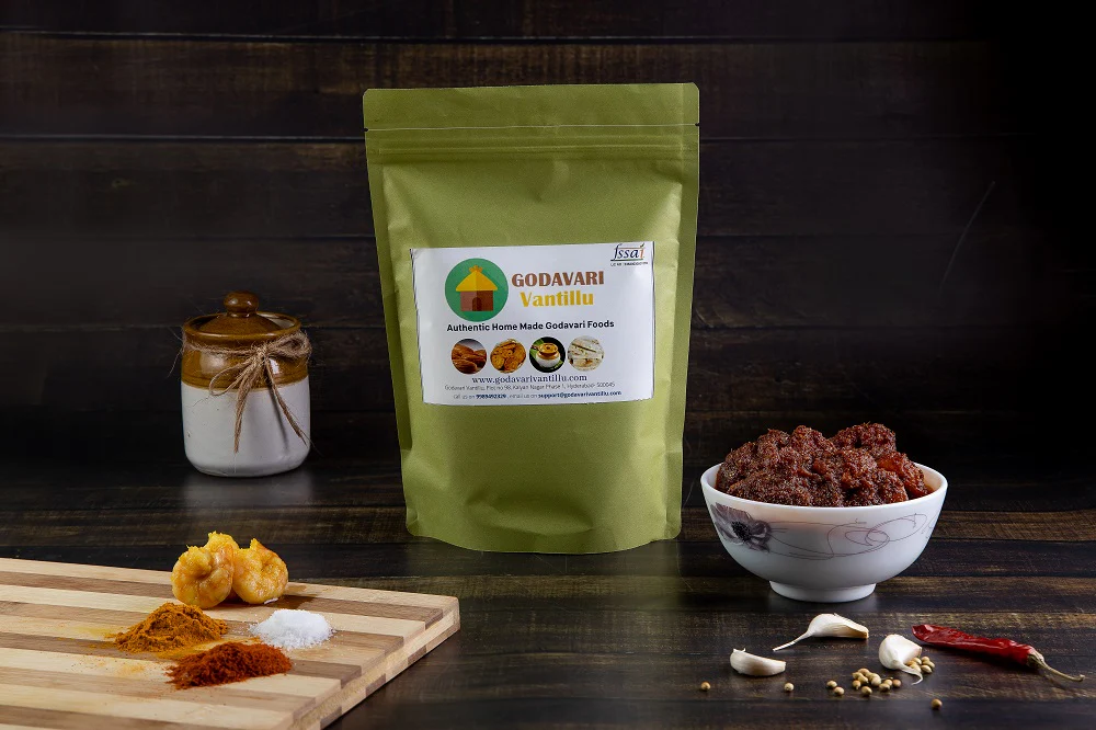 Andhra Style Spicy Prawns Pickle (Bhimavaram Special Royyala Avakaya) - Image 4