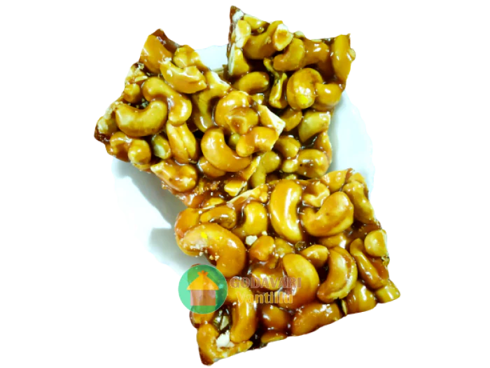 Kaju Chikki / Cashew Chikki / Bellam Jeedipappu Achu - Image 3