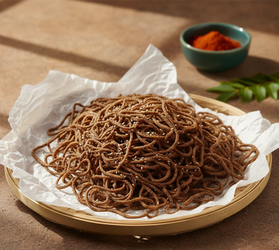 Ragi Murukulu – Crispy Finger Millet Spiral Snack - Image 3