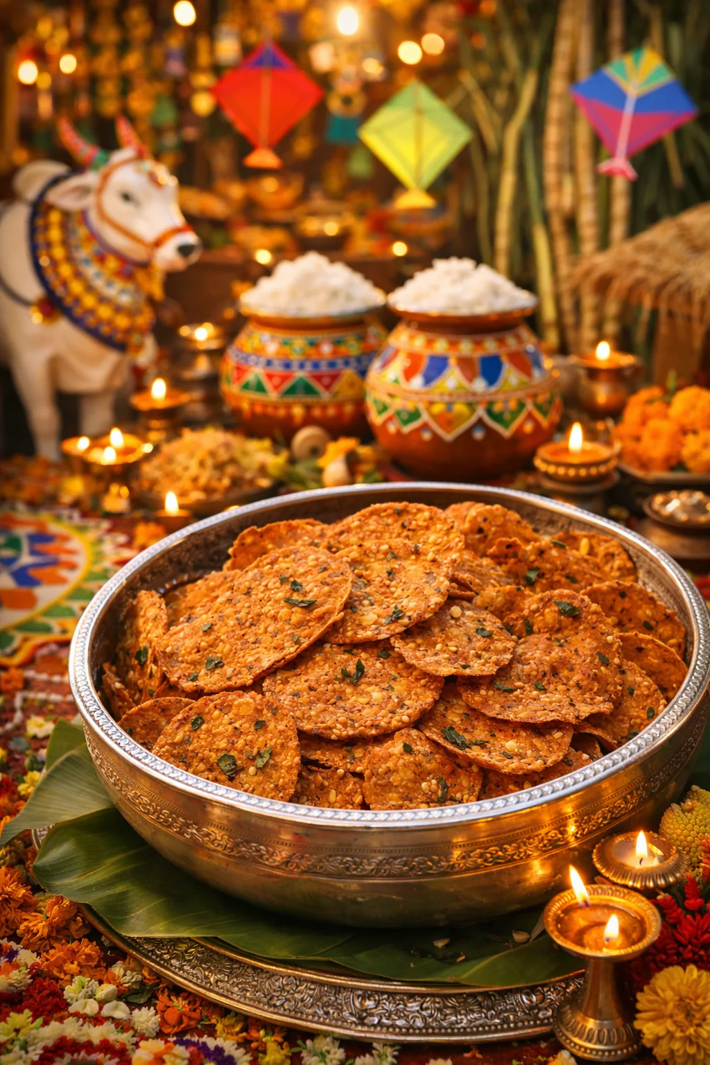 Telangana Special Chekkalu (Rice Crackers) - Image 2